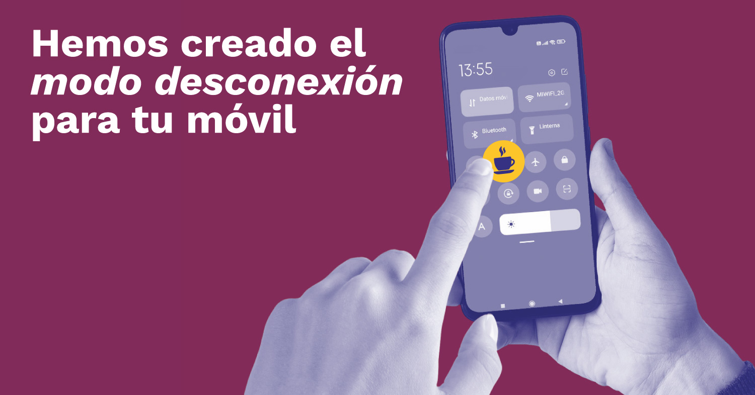 Ante la desaparición del modo avión, Somos Conexión crea el “modo desconexión” y el icono será una taza humeante